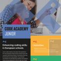 Ποστερ και Φυλλάδιο του Junior Code Academy